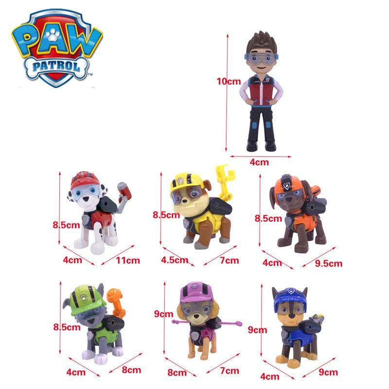 Foto 4 pulgar | Venta Internacional - Set de 7 Personajes de Paw Patrol No Brand