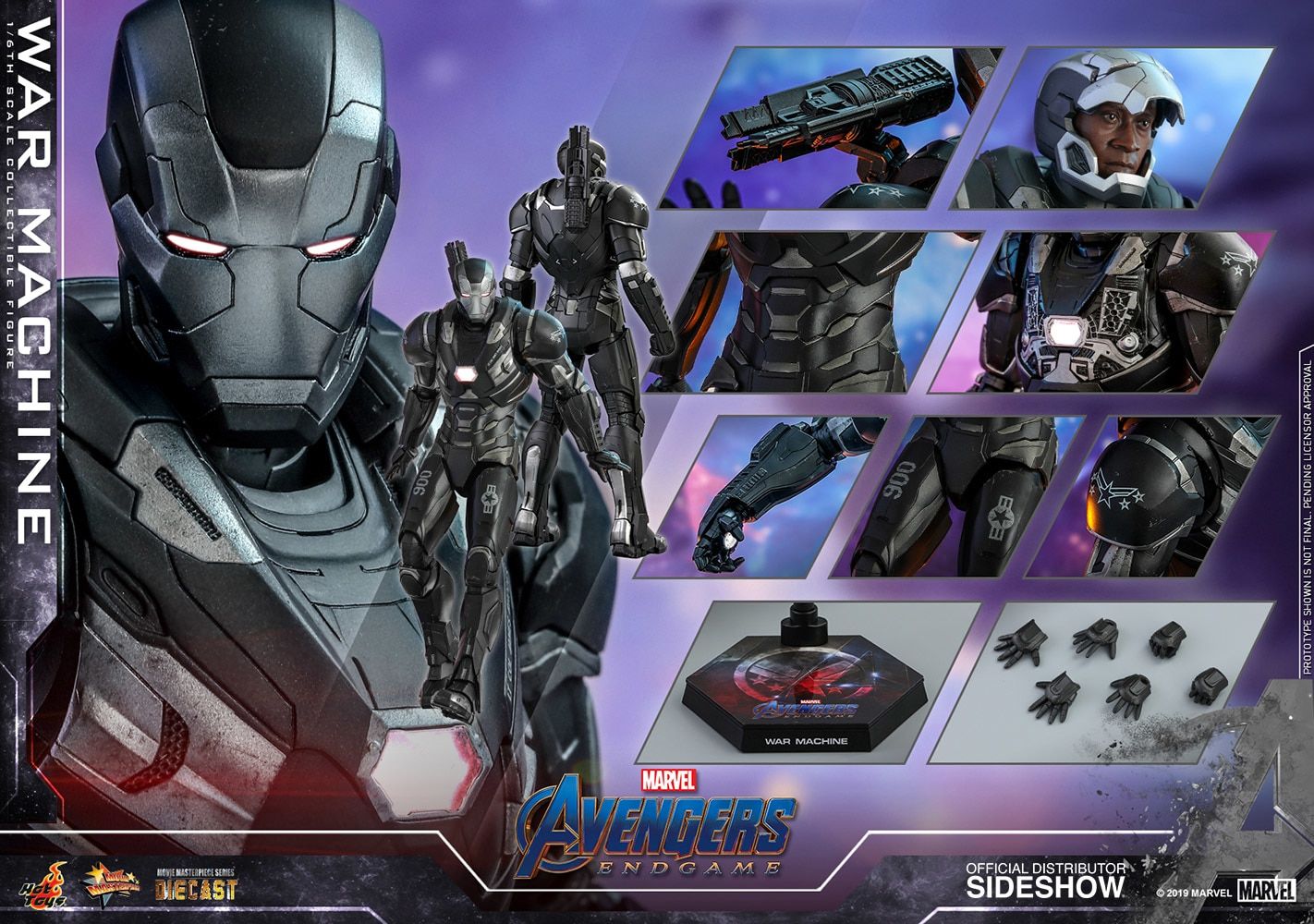 Foto 9 pulgar | War Machine Avengers Endgame Hot Toys