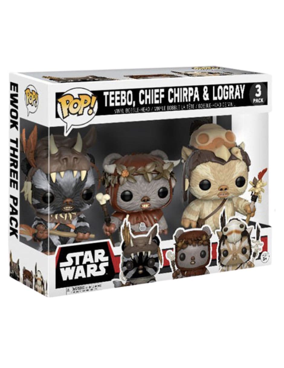 Funko Pop Star Wars - Teebo, Chief Chirpa & Logray 3 Pack $1,699