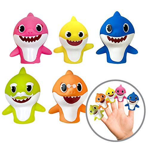 Foto 2 pulgar | Venta Internacional- Títeres de Dedos Baby Shark Multicolores 5 Piezas