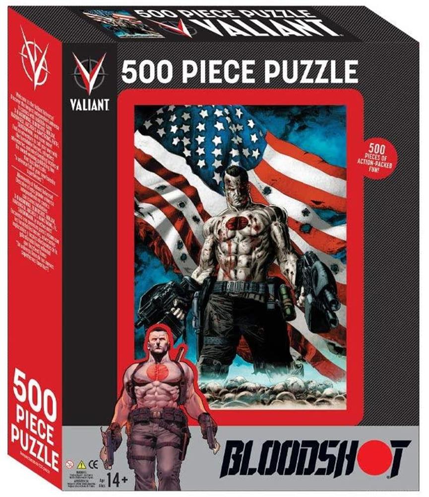 Foto 2 pulgar | Venta Internacional-Rompecabezas Valiant Comics Universe Bloodshoot Bandera de EE. UU. 500 piezas Mighty Mojo