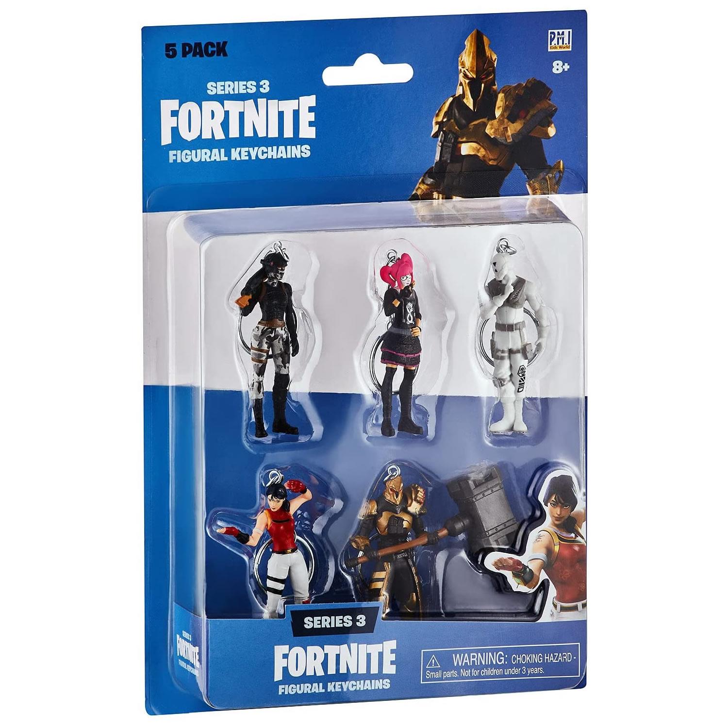 Foto 3 pulgar | Venta Internacional- Llaveros Fortnite 5pk Elite Agent Lace Scratch Scarlet Gold