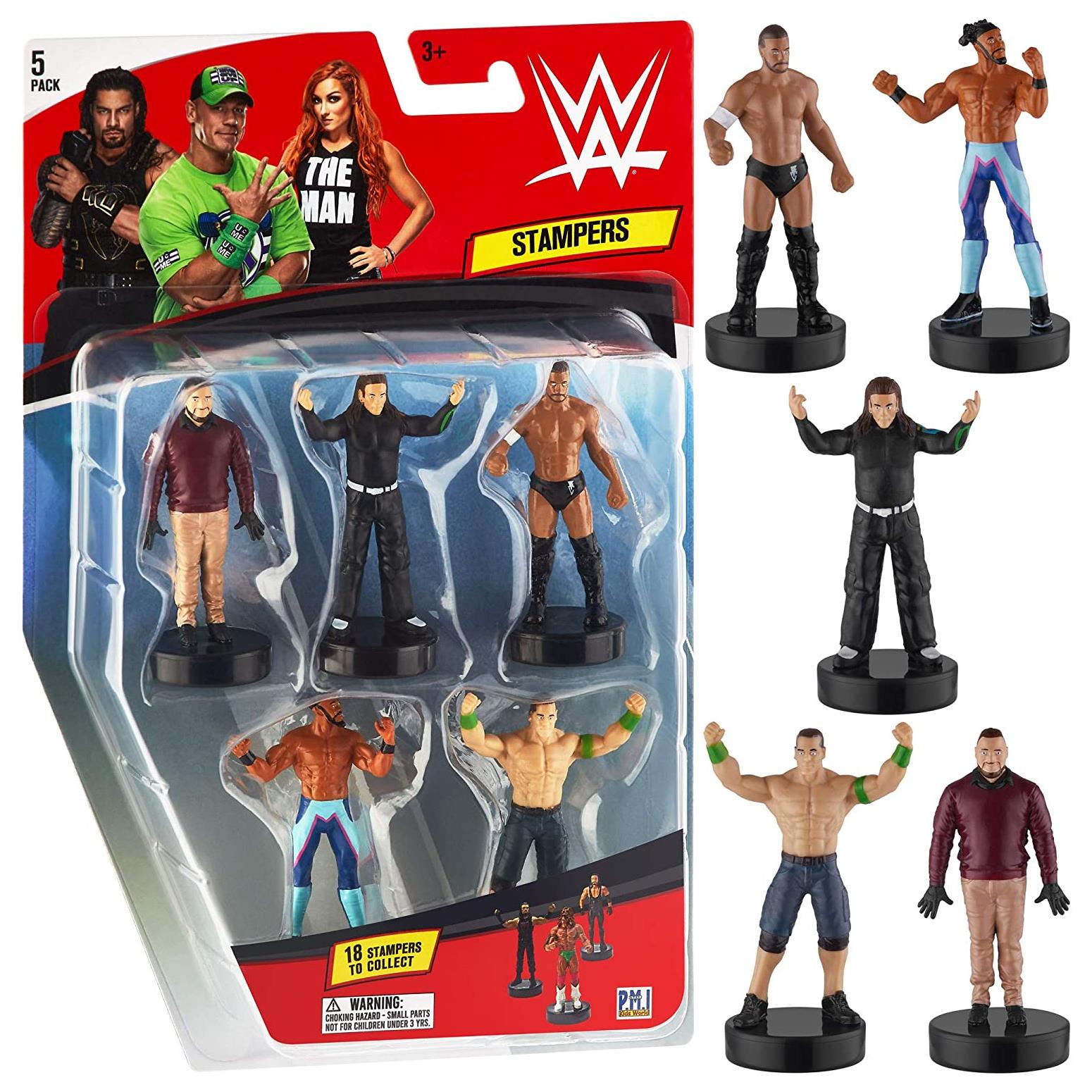 Foto 2 pulgar | Venta Internacional - Sellos de Superestrellas WWE 5 Piezas