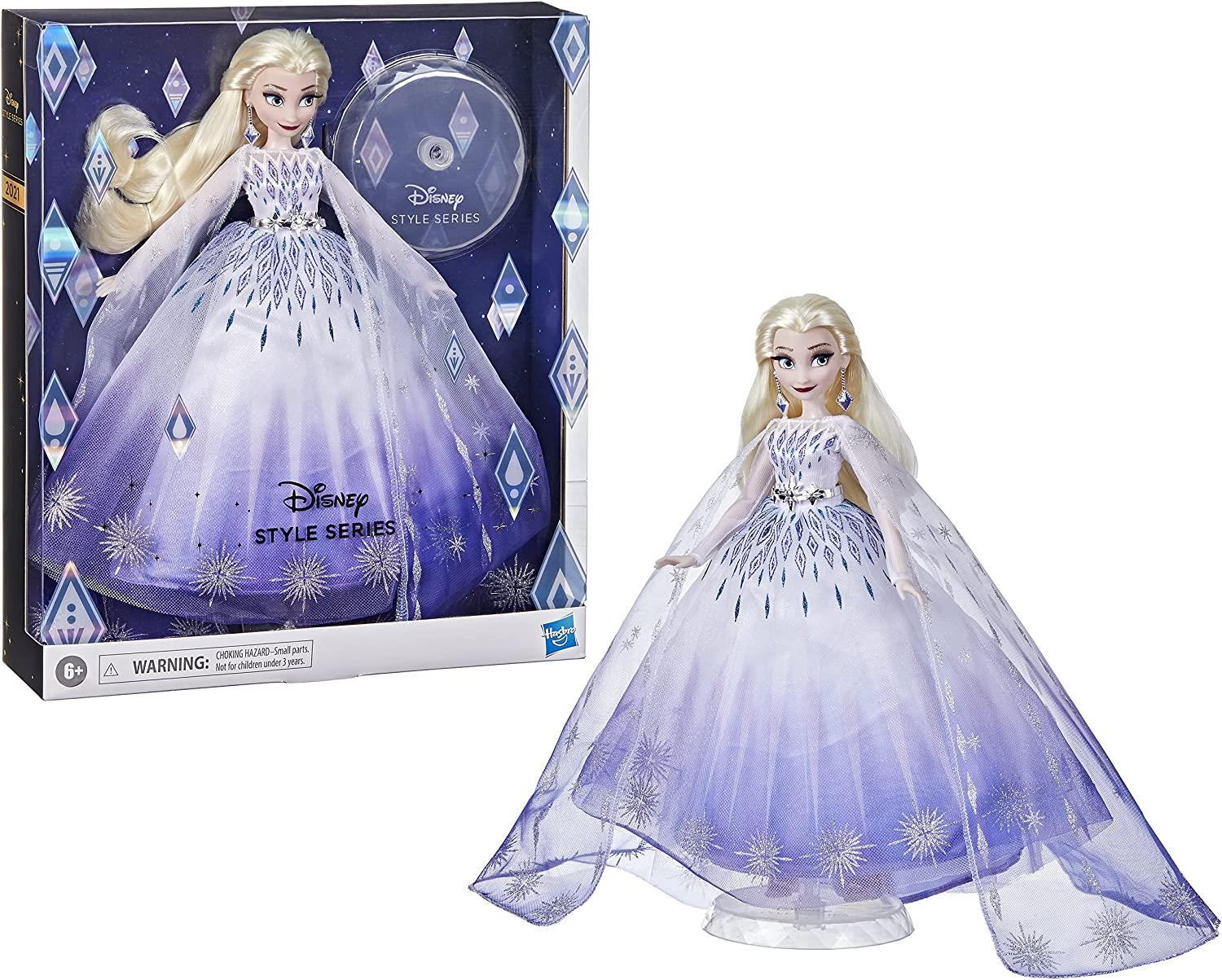 Foto 2 pulgar | Venta Internacional-Muñeca Disney Princess Style Series Holiday Elsa Fashion Doll Gown