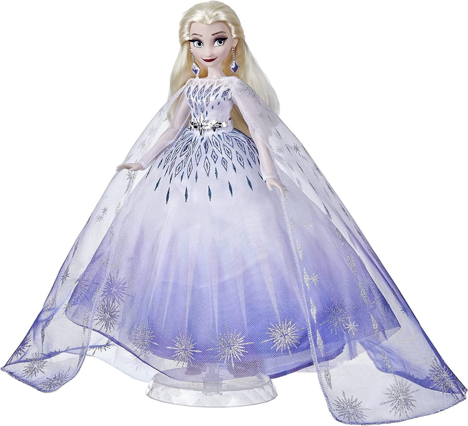 Foto 3 pulgar | Venta Internacional-Muñeca Disney Princess Style Series Holiday Elsa Fashion Doll Gown