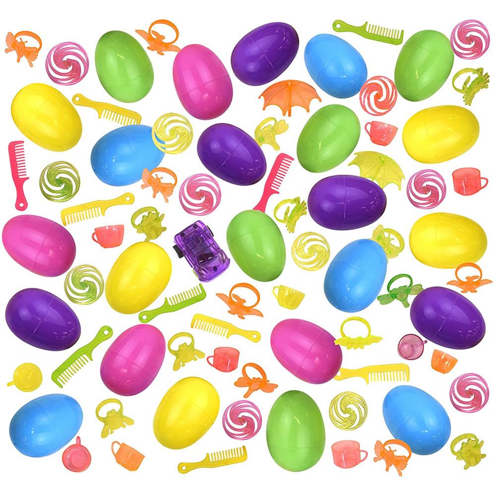 Venta Internacional- Huevos de Pascua Kangaroo con Juguete Sorpresa 24 Piezas Colorful Kids Party