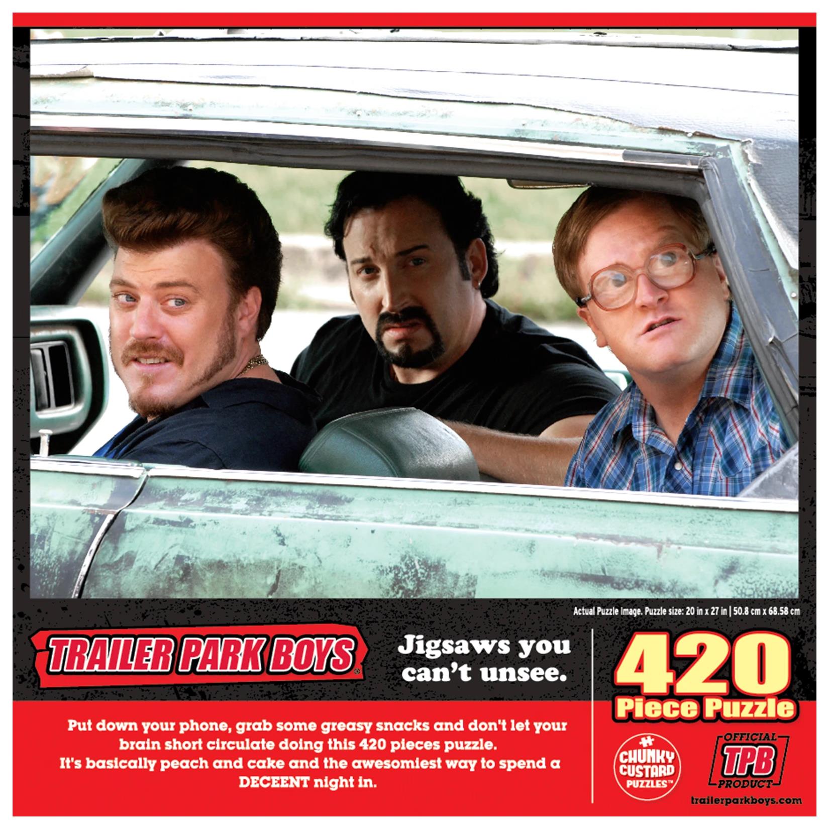 Foto 5 pulgar | Venta Internacional- Rompecabezas Trailer Park Boys Chrysler 420 pzas Ricky Julian Bubbles Jigsaw