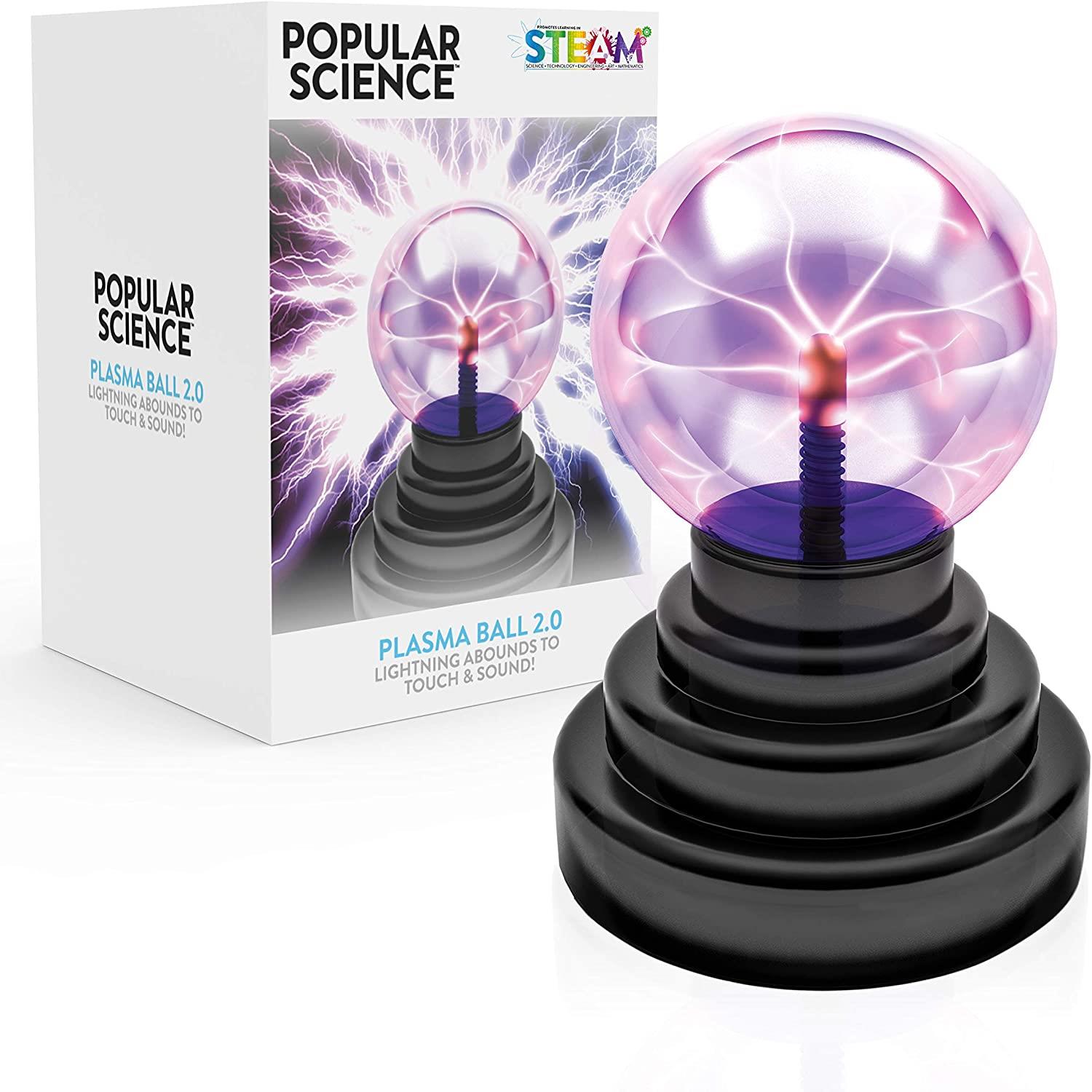 Foto 2 pulgar | Venta Internacional- Bola De Plasma 2.0 Popular Science Lightning Orb Touch Sound