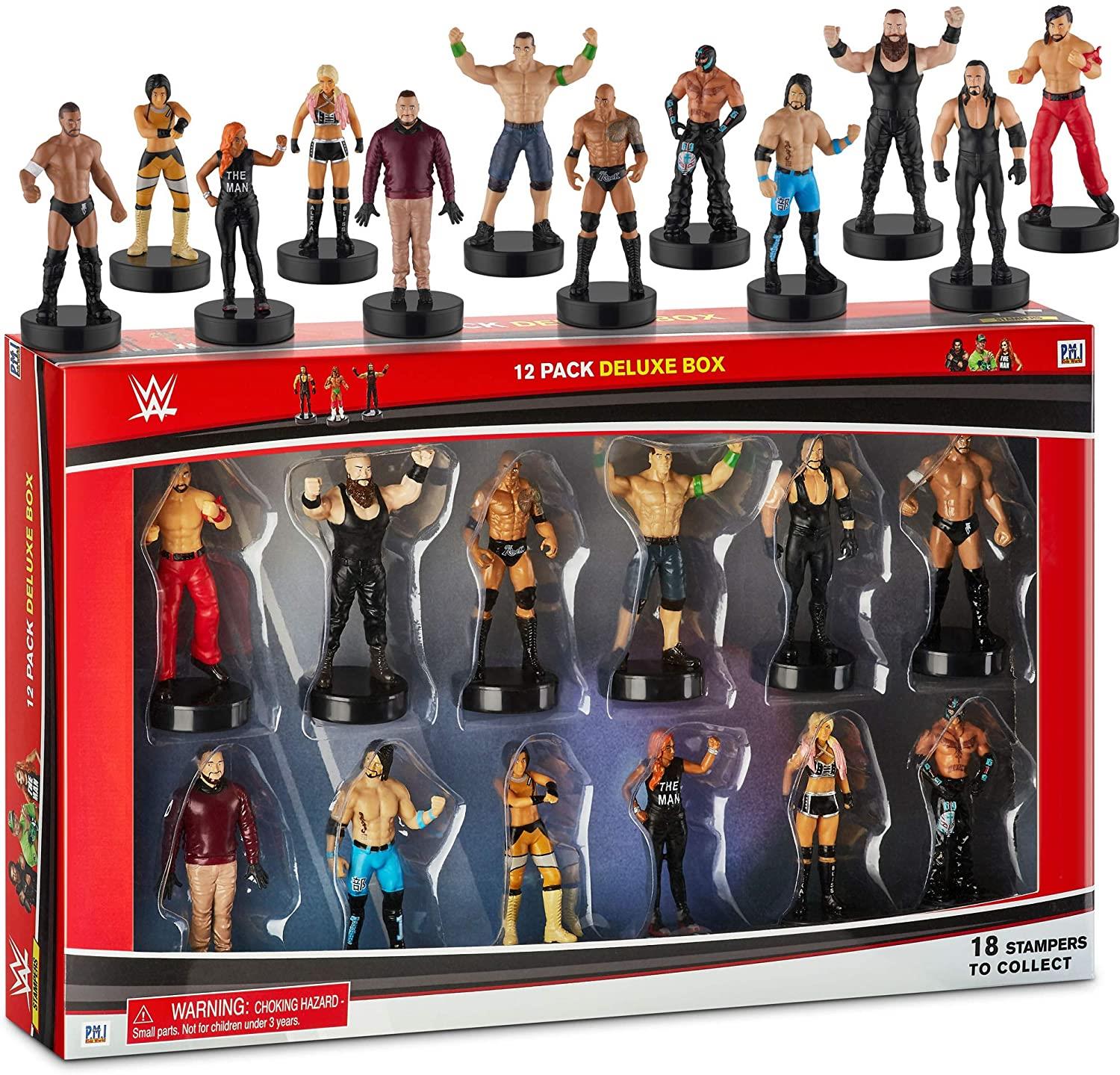 Foto 2 pulgar | Venta Internacional- Figuras wwe Stampers Deluxe Box Cake Toppers Craft 12 Piezas