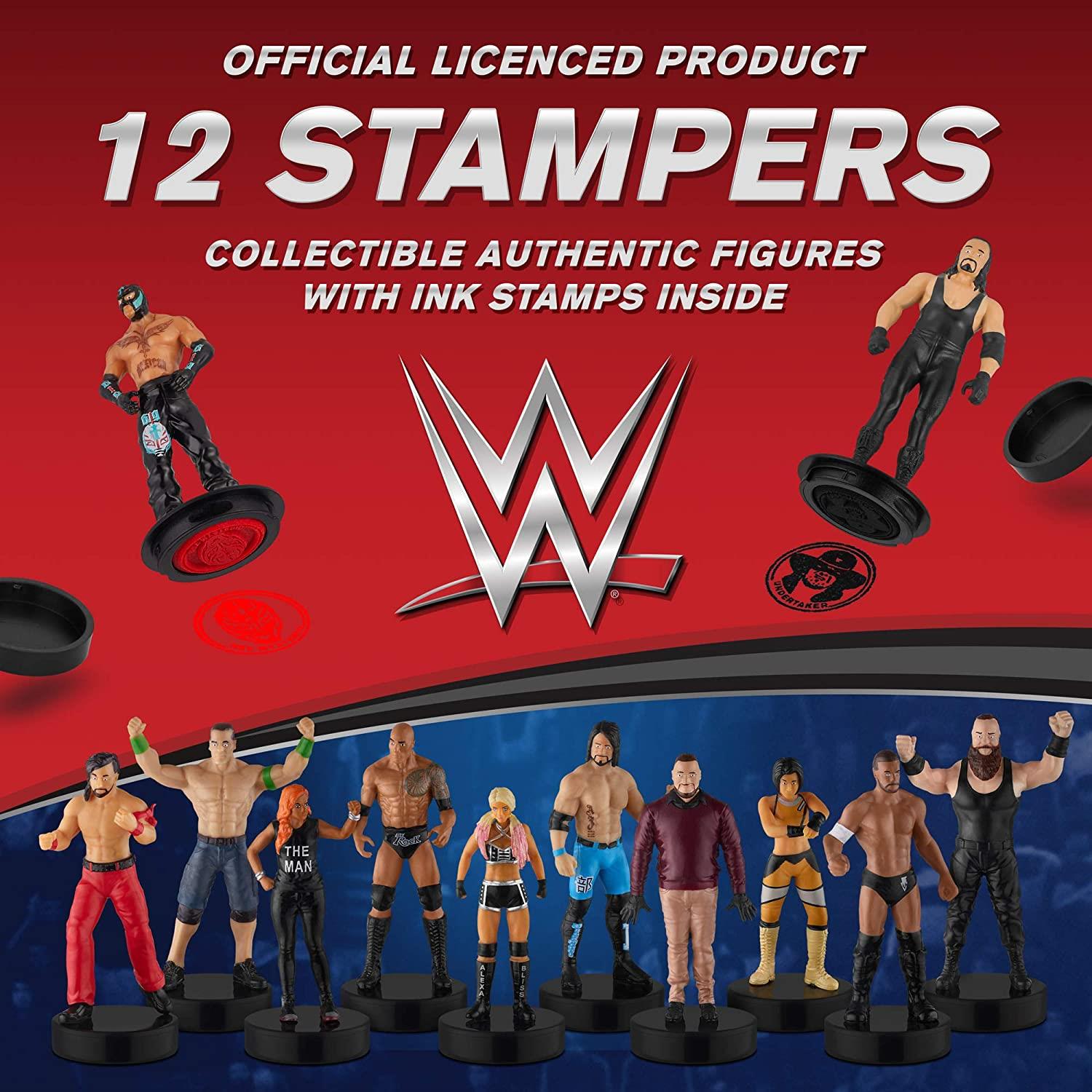 Foto 3 pulgar | Venta Internacional- Figuras wwe Stampers Deluxe Box Cake Toppers Craft 12 Piezas