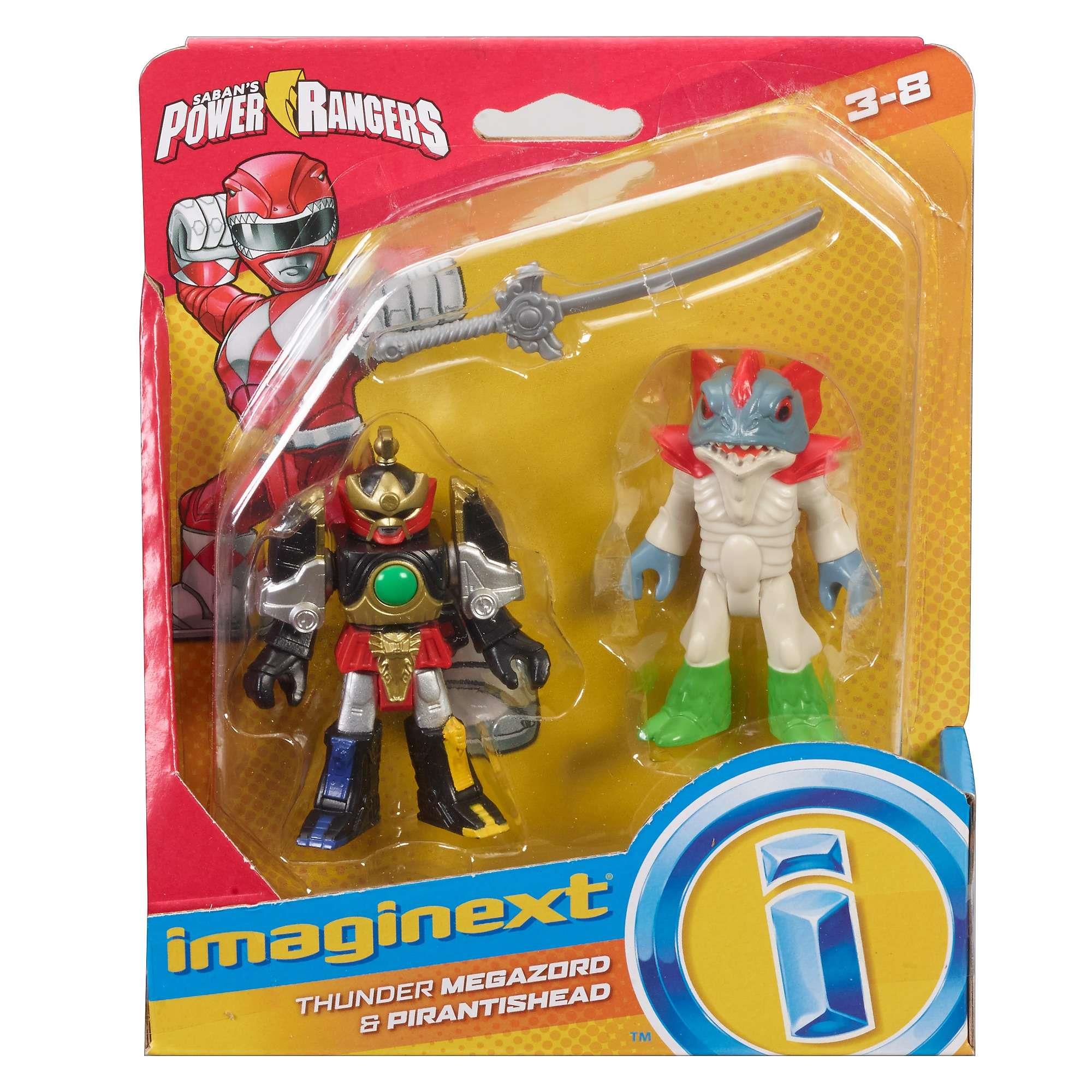 Foto 3 pulgar | Venta Internacional- Figura Imaginext Thunder Megazord & Pirantishead Mighty Morphin