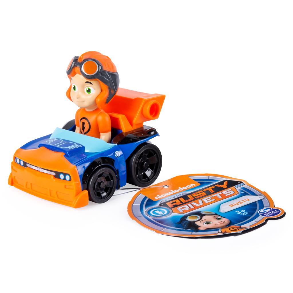 Foto 5 pulgar | Venta Internacional-Figura Nickelodeon Remacha Rusty Racer Anaranjada