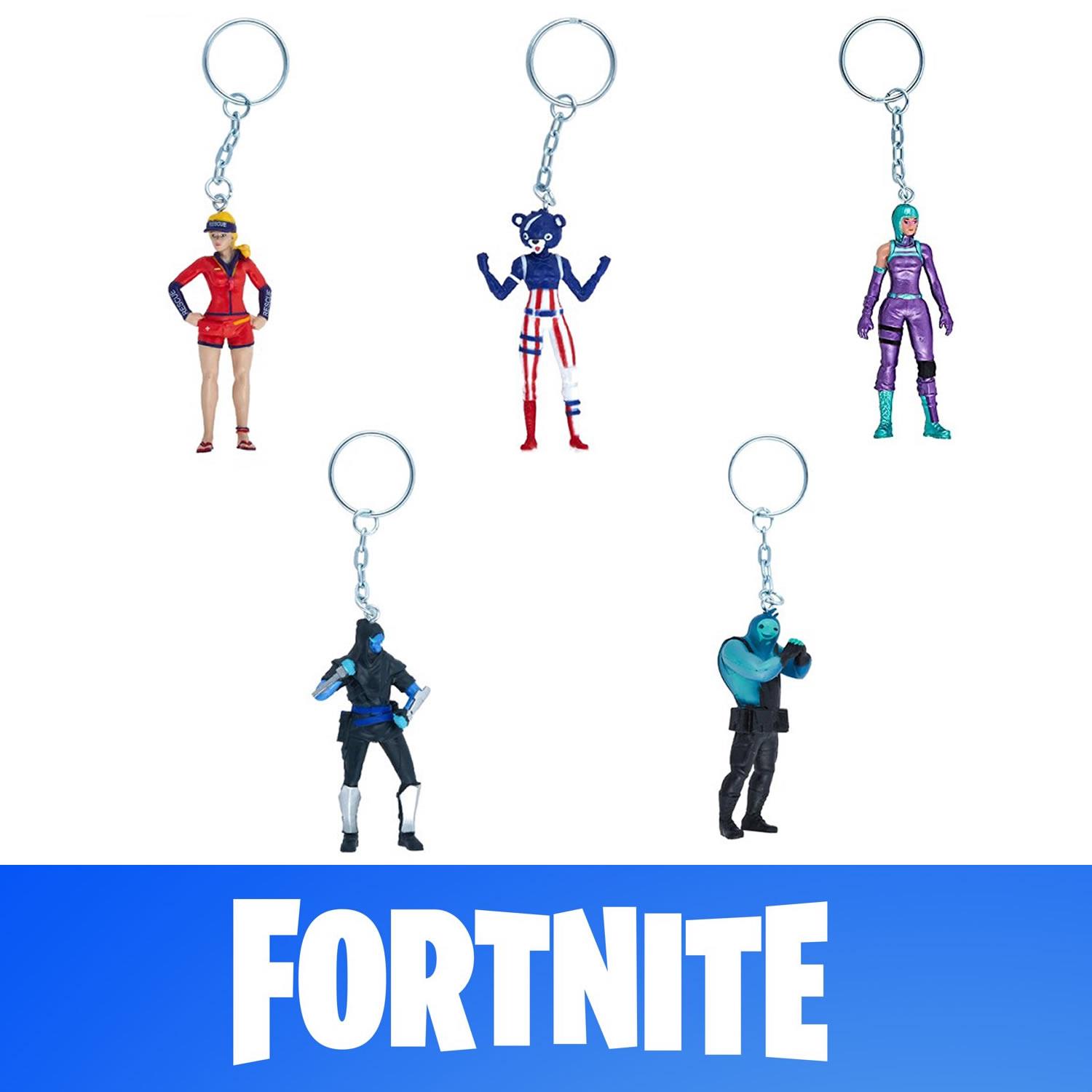 Foto 3 pulgar | Venta Internacional- Llaveros Fortnite Series 3 Multicolor 5 Piezas