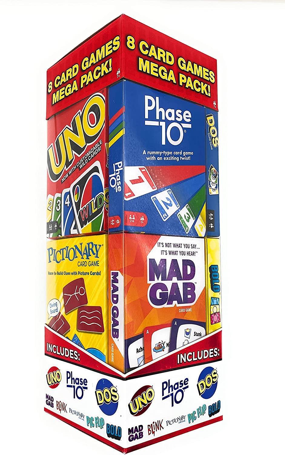 Foto 3 pulgar | Venta Internacional - Juego de Cartas Mega Pack Uno Pictionary Fase 10 Mattel