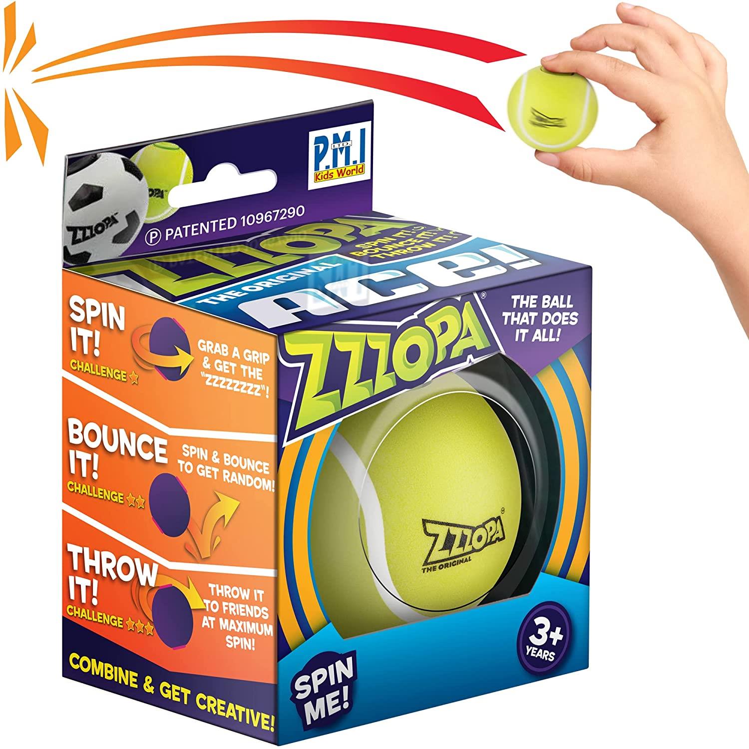 Foto 2 pulgar | Venta Internacional - Original Zzzopa Ace Fidget Stress Ball Mini Tennis Spin Toy