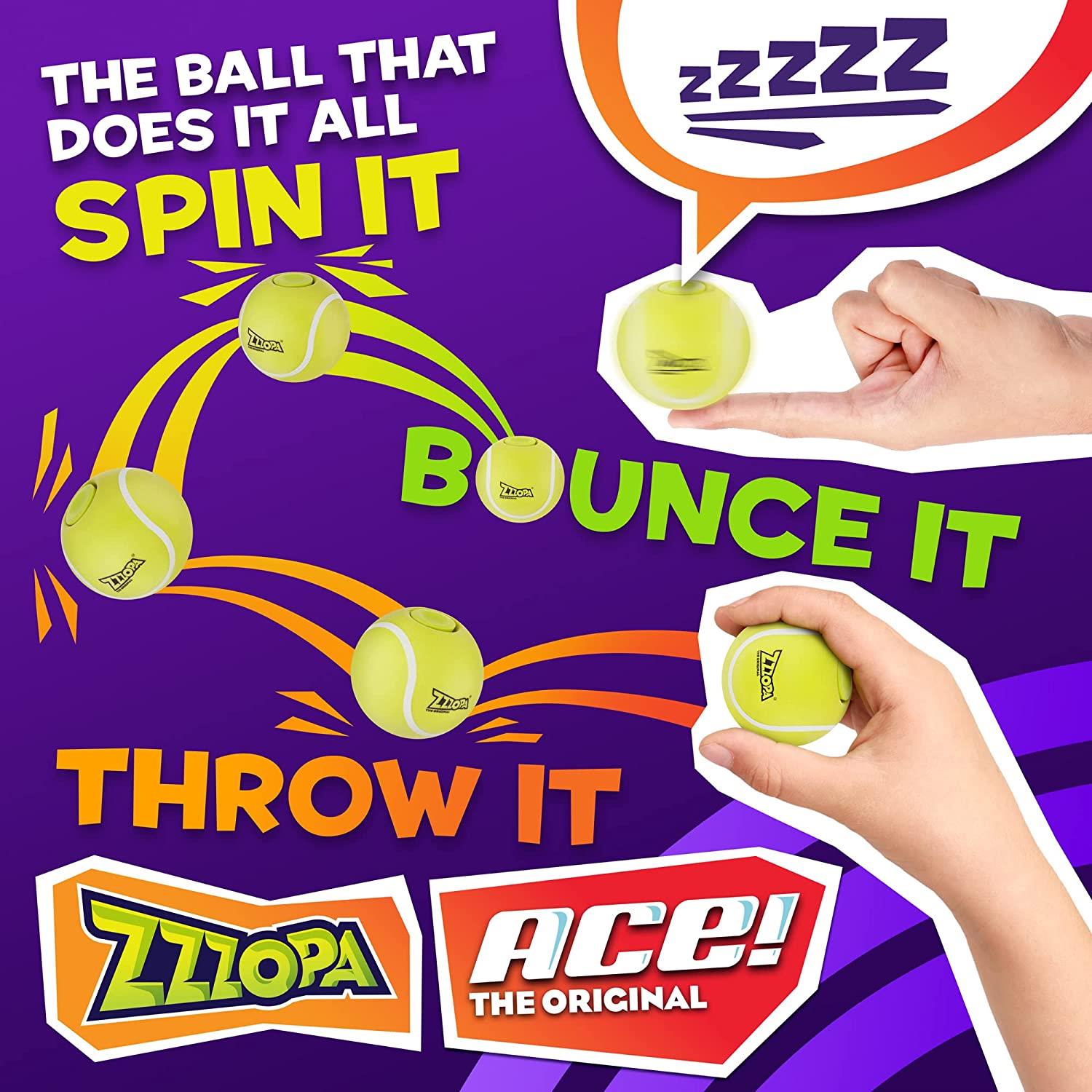 Foto 3 pulgar | Venta Internacional - Original Zzzopa Ace Fidget Stress Ball Mini Tennis Spin Toy