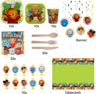 Foto 3 | Venta Internacional - Kit de Fiesta Daniel Tiger's Neighborhood para 10 Personas