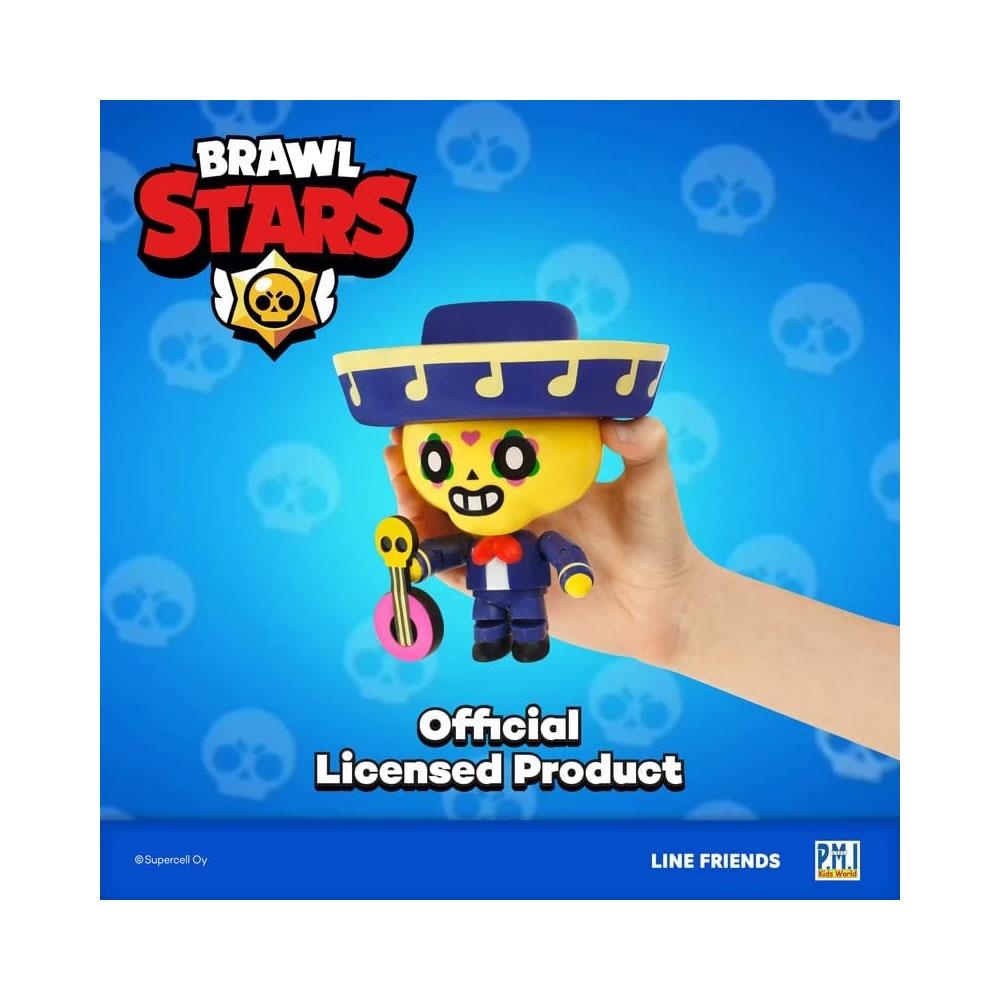 Foto 6 pulgar | Venta Internacional- Brawl Stars Figura De Acción Poco Brawler Guitarra Desmontable