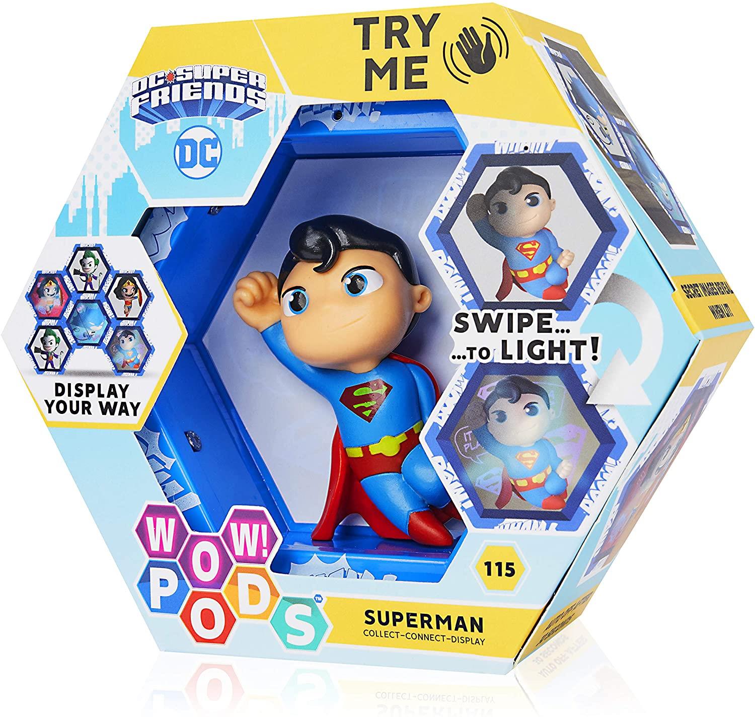 Foto 3 pulgar | Venta Internacional - Figura Wow Pods Superman con Luz