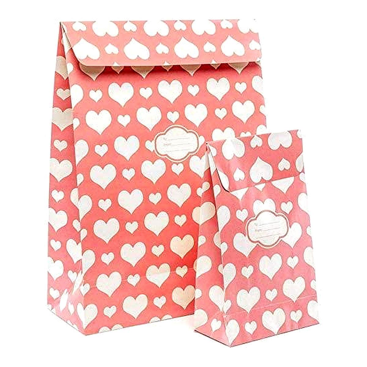 Foto 2 pulgar | Venta Internacional- Pressie Pouch Peel & Seal Bolsa De Regalo Pink Hearts 12pk Small