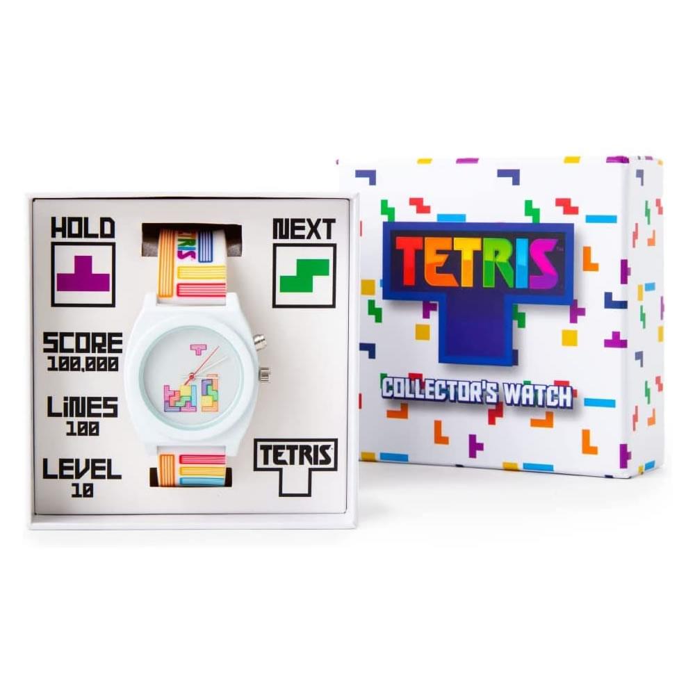 Foto 4 pulgar | Venta Internacional - Reloj Unisex Tetris Tetris Edición Limitada Retro Blanco