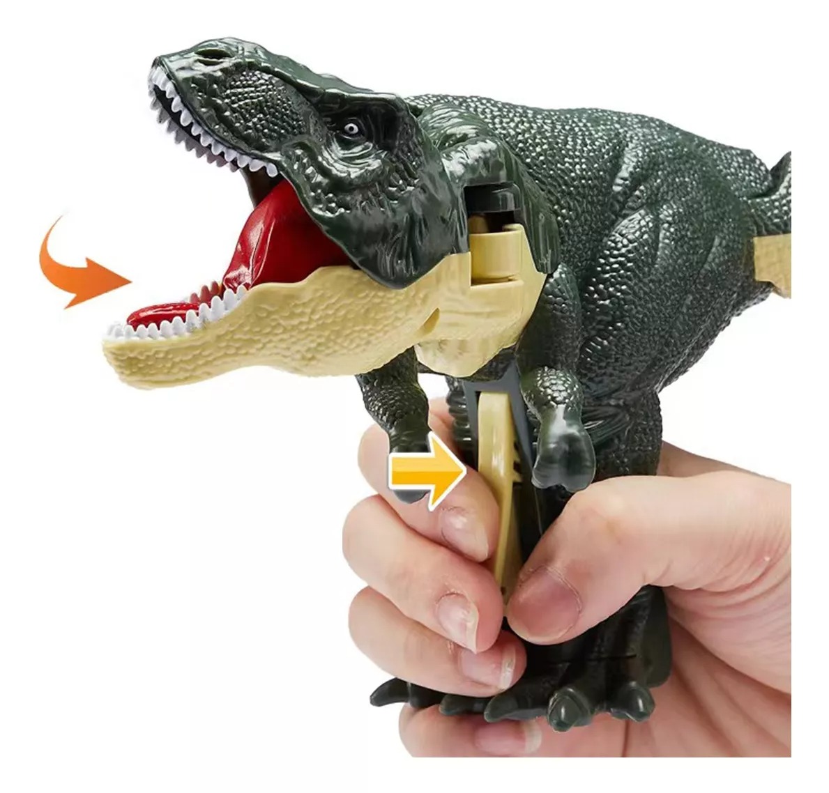 Foto 4 pulgar | Venta Internacional- Juguete de Dinosaurio con Clip de Resorte Retráctil