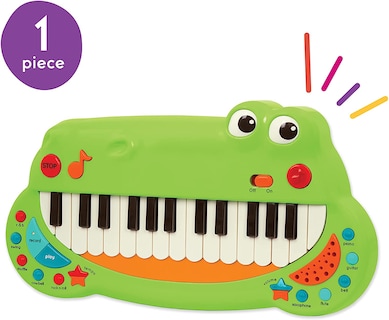 Foto 3 | Venta Internacional - Piano Toy Battat Crocodile 15 Canciones Infantiles