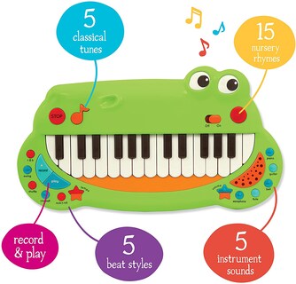 Foto 4 | Venta Internacional - Piano Toy Battat Crocodile 15 Canciones Infantiles