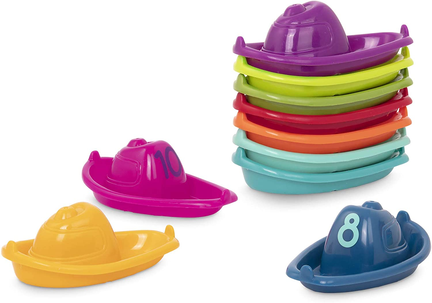 Foto 2 pulgar | Venta Internacional - Juguete Educativo Battat Stackin' Boats Aprende a Contar y Jugar en el Agua