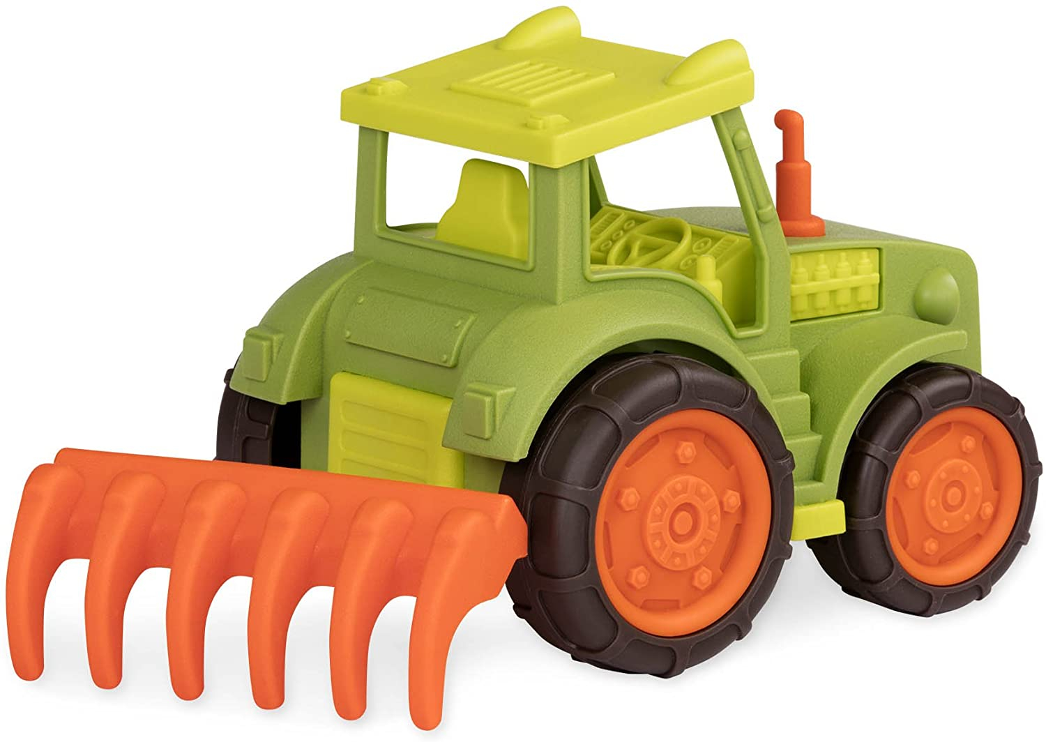 Foto 3 pulgar | Venta Internacional- Tractor Wonder Wheels de Juguete de Battat con Rastrillo