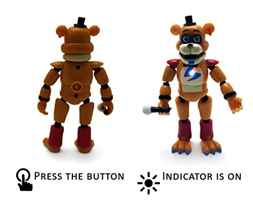 Foto 6 pulgar | Set de Figuras de Acción Toysvill inspiradas en Five Nights at Freddy's