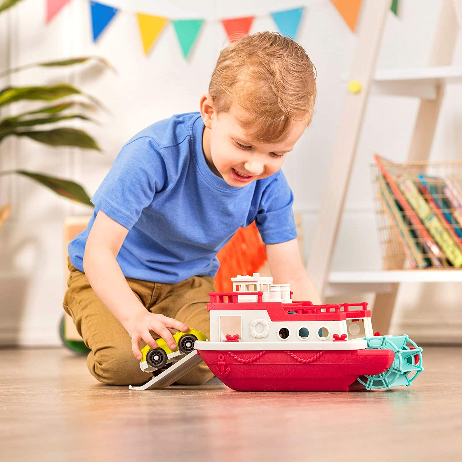 Foto 6 pulgar | Barco de Juguete flotante Wonder Wheels Ferry con Coches para Baño