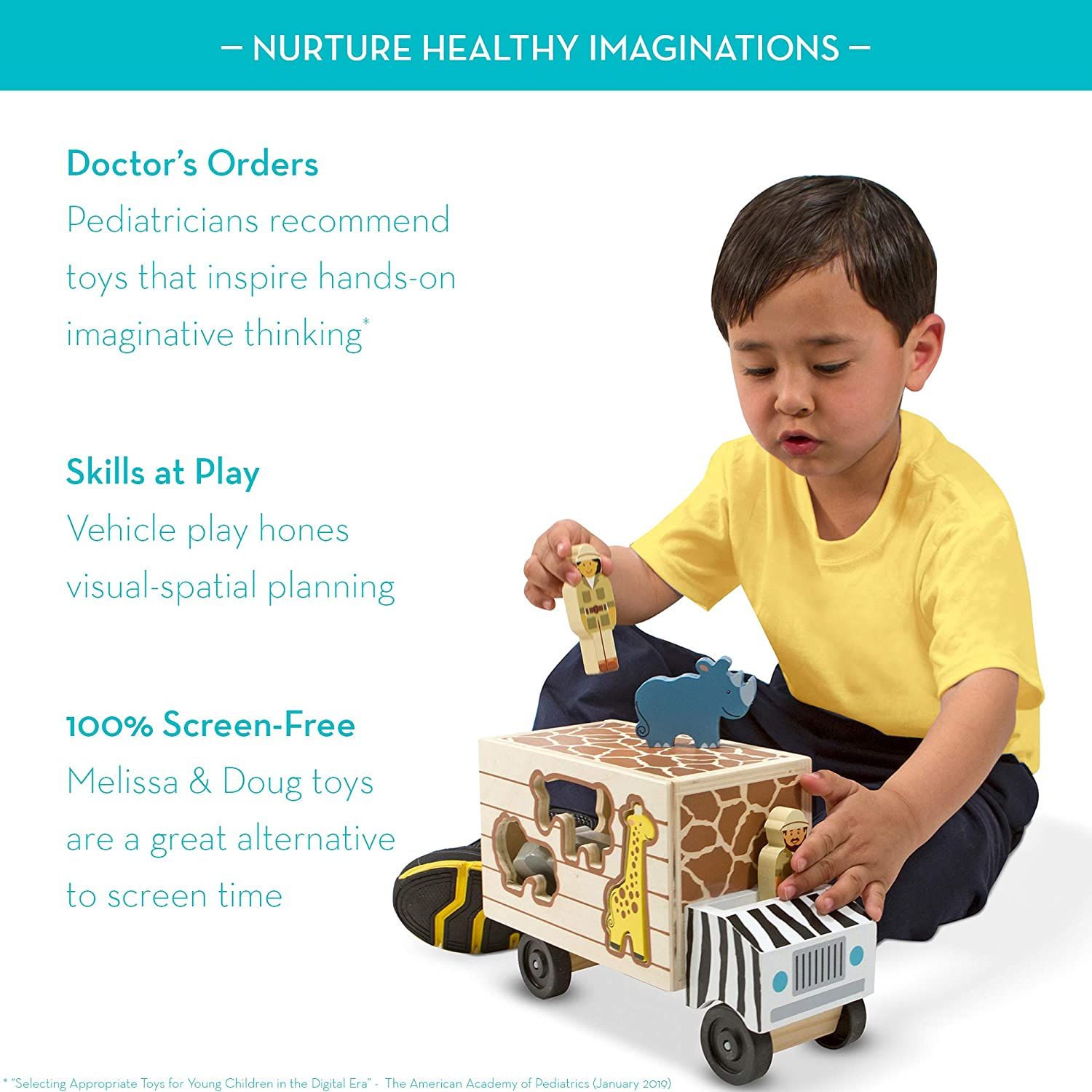 Foto 3 | Venta Internacional - Juguete de Madera Melissa & Doug Animal Rescue con 7 Animales