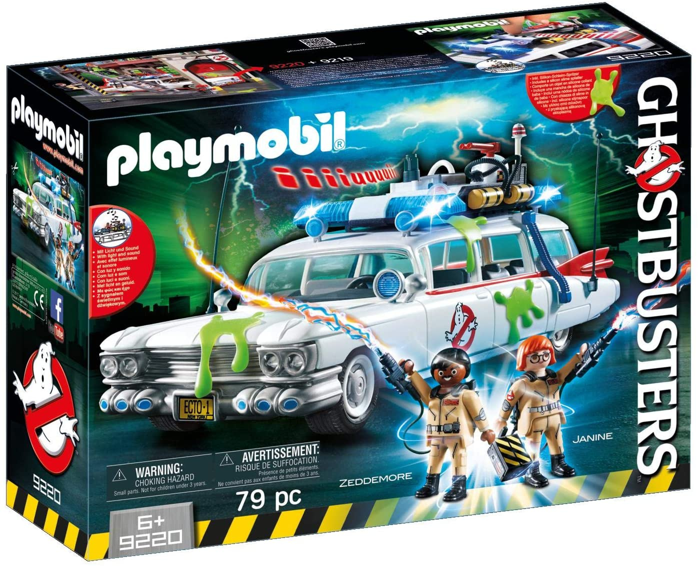 Cazafantasmas Playmobil Ecto-1 con Luces y Sonidos