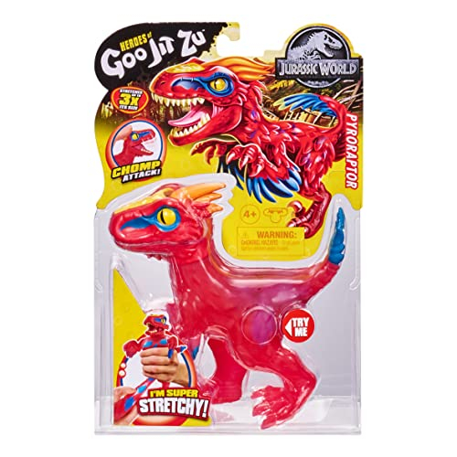 Foto 3 pulgar | Venta Internacional - Heroes Of Goo Jit Zu - Mundo Jurásico Licenciado - Ataque Chomp - Piroraptor Stretch