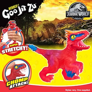 Foto 3 | Venta Internacional - Heroes Of Goo Jit Zu - Mundo Jurásico Licenciado - Ataque Chomp - Piroraptor Stretch
