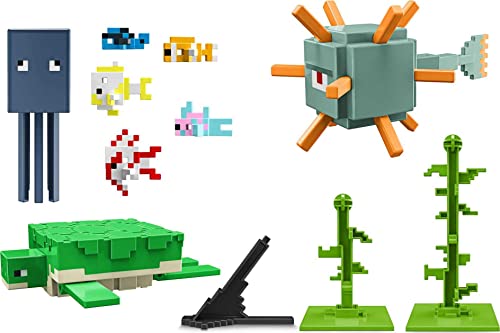 Venta Internacional - Figuras De Acción Mattel Minecraft Aquatic Defenders 8 Character
