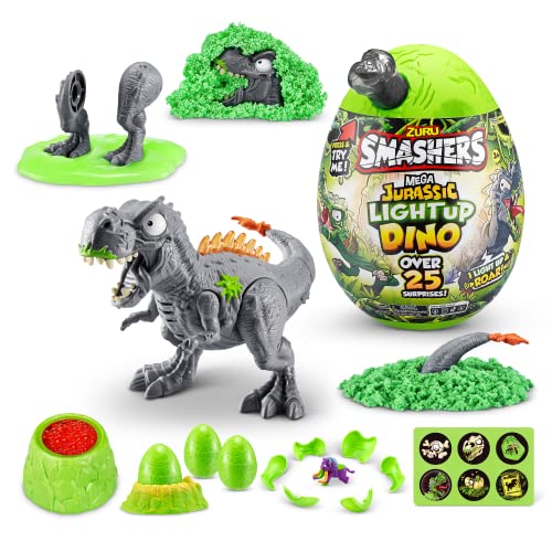 Foto 2 pulgar | Venta Internacional - Toy Zuru Smashers Mega Jurassic Light Up Dino Egg T-rex