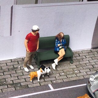Foto 4 | Venta Internacional - Figura De Diorama A Escala 1:64 De Perro En Miniatura, Modelo X2, Resina