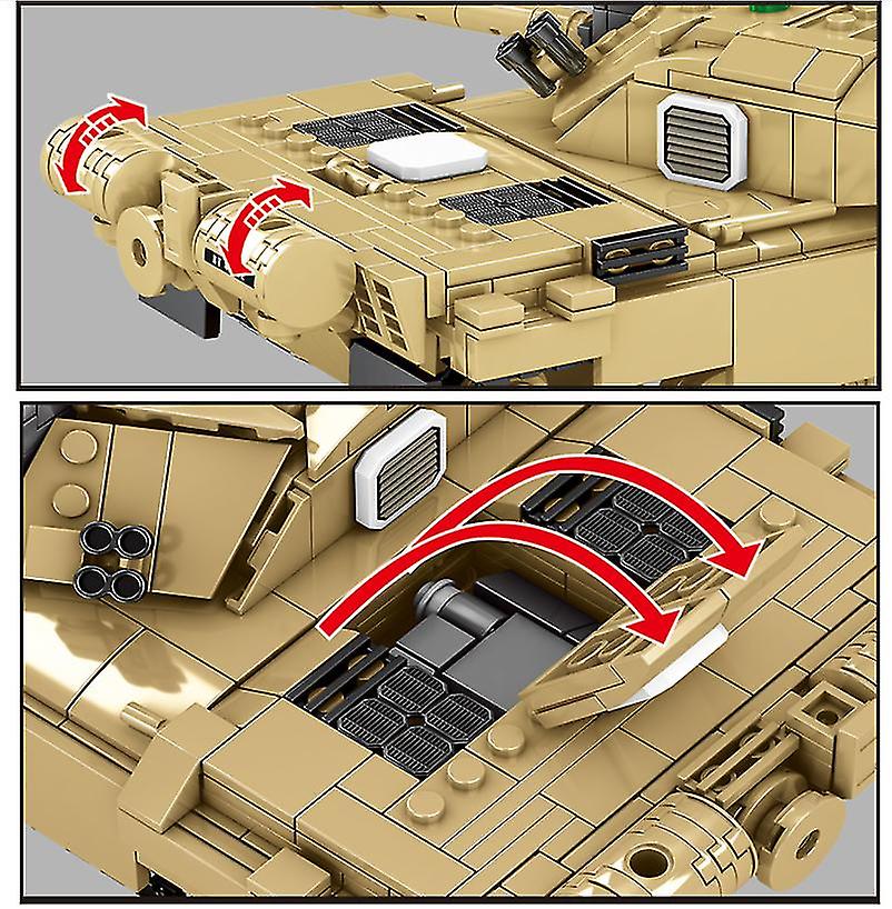 Foto 6 pulgar | Venta Internacional - Tanque Militar De Juguete Venalisa Challenger Leopard 2a7 Para Niños