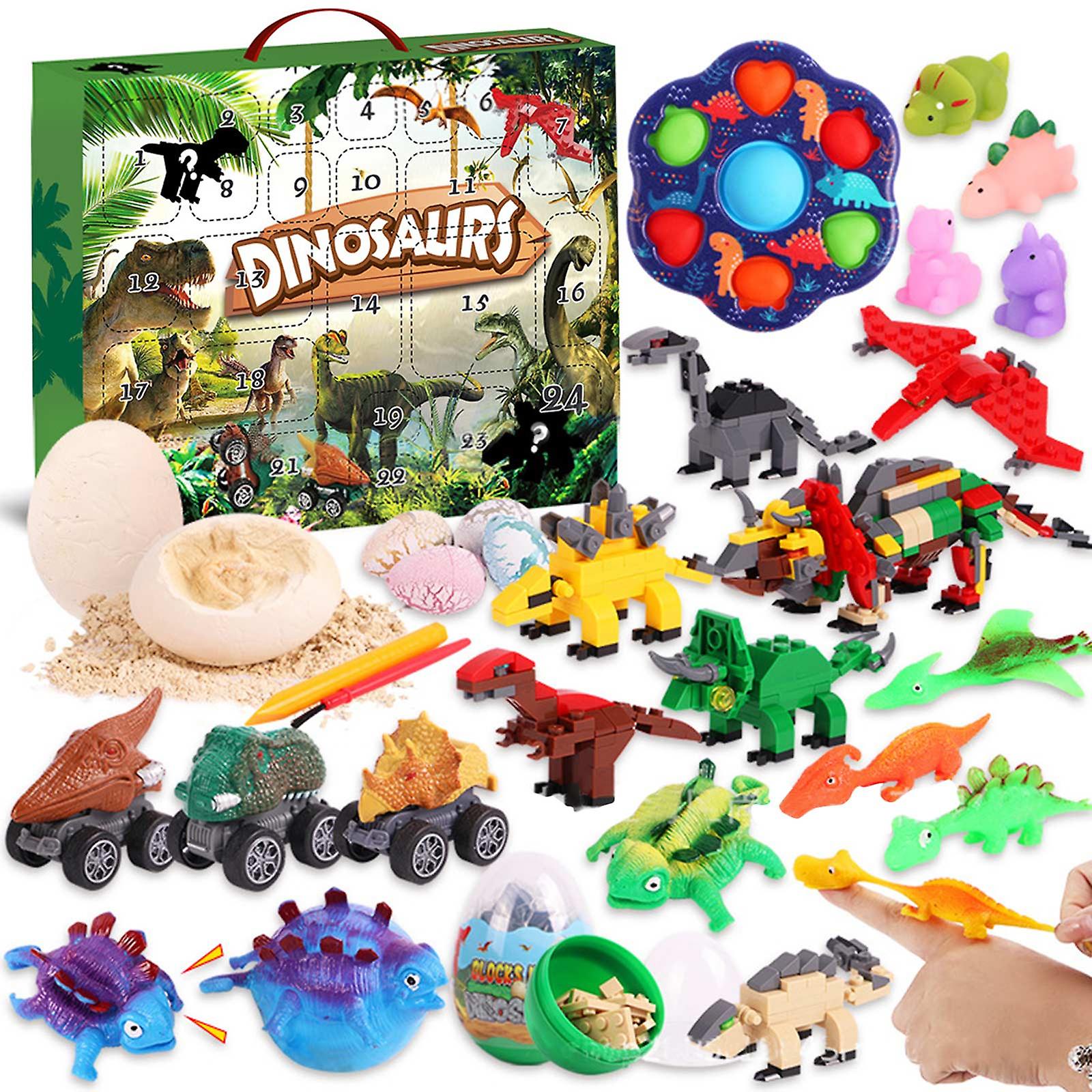 Foto 2 pulgar | Venta Internacional - Calendario Navideño Toy Block Blind Box Con Forma De Dinosaurio, Jurassic Wor