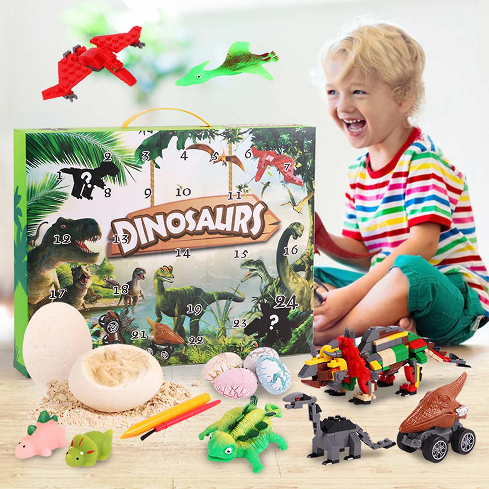 Foto 5 pulgar | Venta Internacional - Calendario Navideño Toy Block Blind Box Con Forma De Dinosaurio, Jurassic Wor