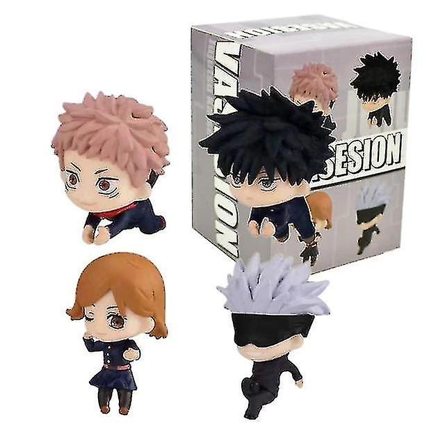 Foto 3 pulgar | Venta Internacional - Figura De Acción Anime Jujutsu Kaisen Gojo Satoru Kugisaki, 4 Piezas