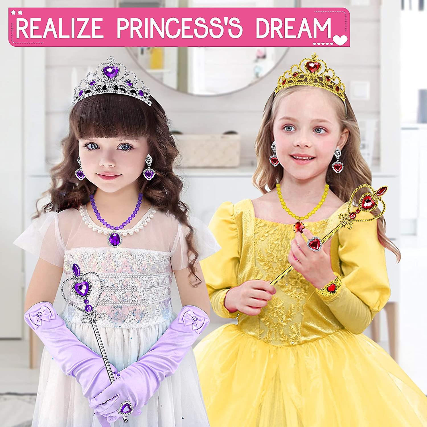 Foto 3 pulgar | Venta Internacional - Set De Accesorios De Disfraces De Princesa, 9 Piezas, Para Niñas