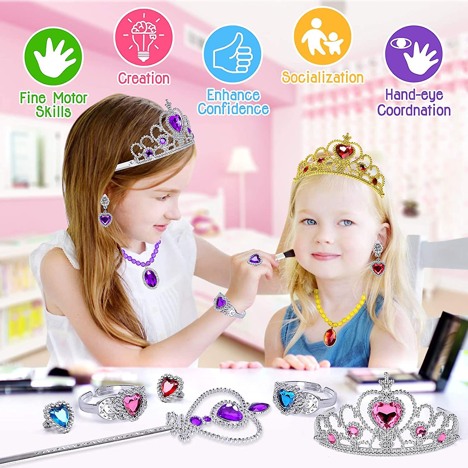 Foto 4 pulgar | Venta Internacional - Set De Accesorios De Disfraces De Princesa, 9 Piezas, Para Niñas