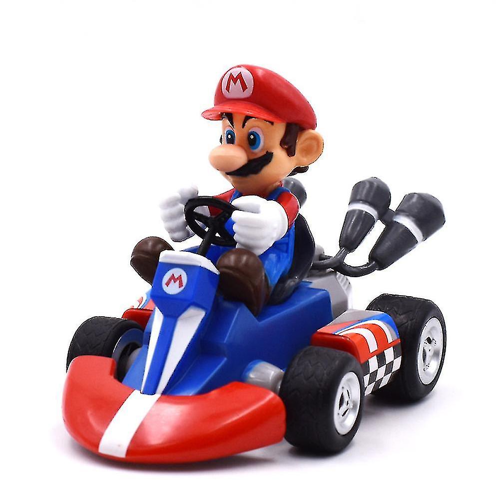 Foto 3 pulgar | Venta Internacional - Figura De Acción Super Mario Bros Kart Pull Back Car Mario 9 Cm