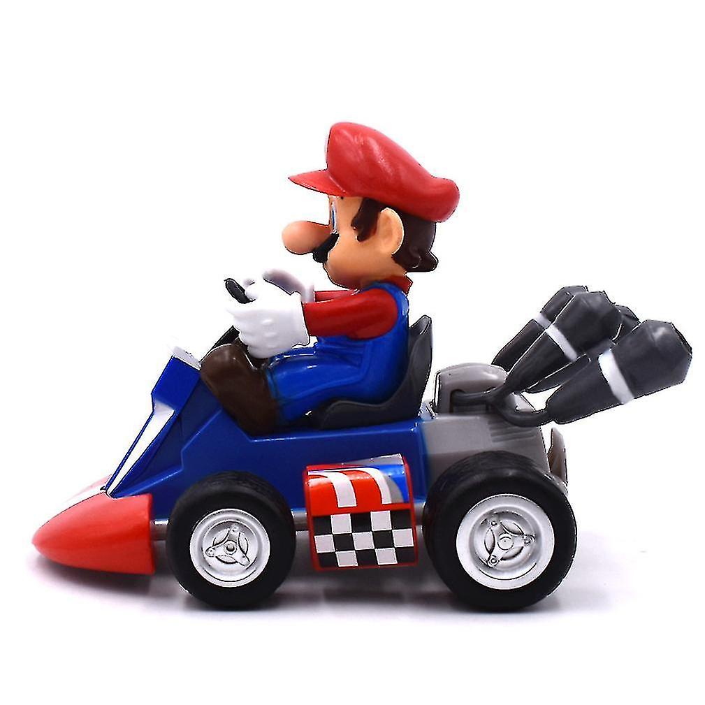 Foto 4 pulgar | Venta Internacional - Figura De Acción Super Mario Bros Kart Pull Back Car Mario 9 Cm