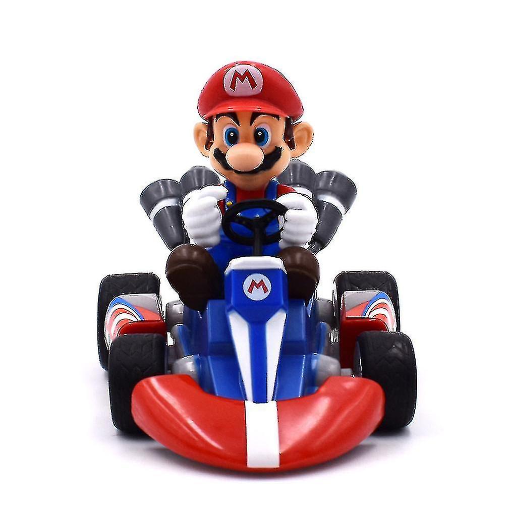 Foto 5 pulgar | Venta Internacional - Figura De Acción Super Mario Bros Kart Pull Back Car Mario 9 Cm