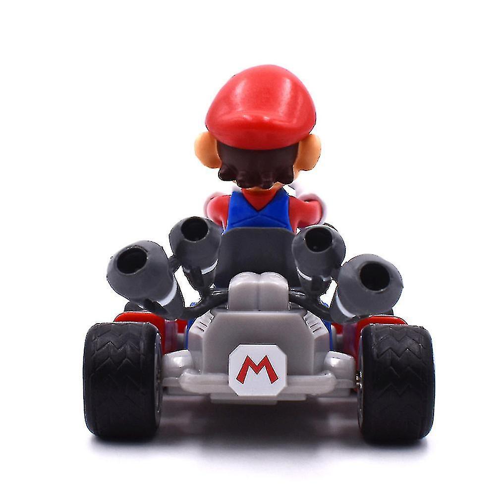 Foto 6 pulgar | Venta Internacional - Figura De Acción Super Mario Bros Kart Pull Back Car Mario 9 Cm