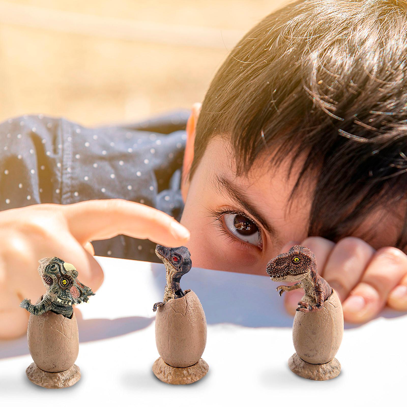 Foto 3 pulgar | Venta Internacional - Modelo De Dinosaurio Con Forma De Caparazón Medio Roto Con Base, 3 Unidades